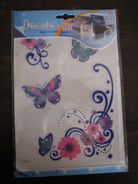 Tab n Laptop Sticker (Purple Butterfly)